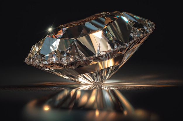 Diamant steen close-up AI