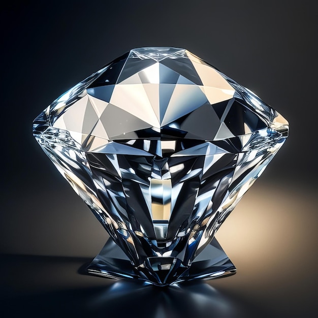Foto diamantkristal edelsteen