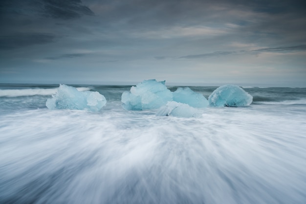 Diamond beach in Iceland