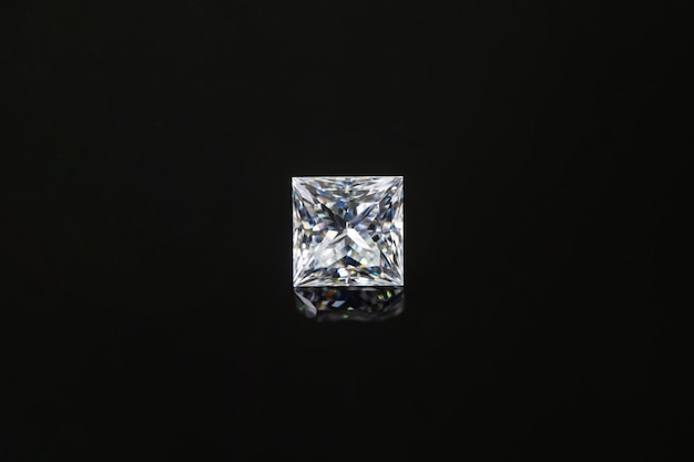 Diamond on Black Background