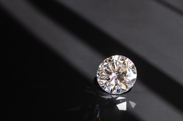 Diamond Brilliant on The Black Background