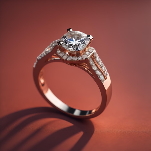 Diamond Engagement Ring Close up