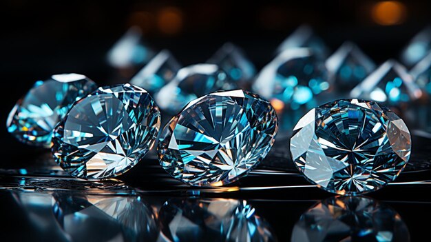 diamond gemstone HD 8K wallpaper Stock Photographic Image