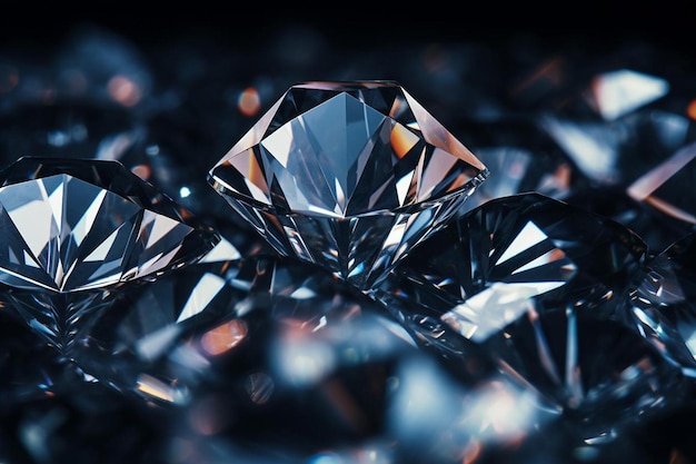 A diamond in a glass bowl