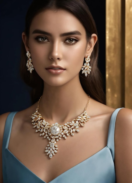 Diamond jewelry luxury and fashion jewelry ai generative