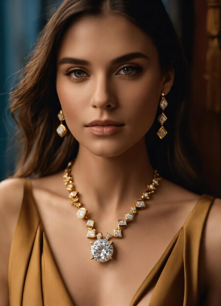 Diamond jewelry luxury and fashion jewelry ai generative