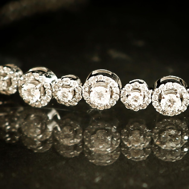 Photo diamond jewelry luxury and fashion jewelry