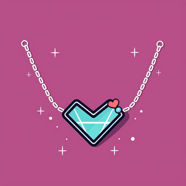 Photo diamond_necklace_modern_line_icon_vector_lin