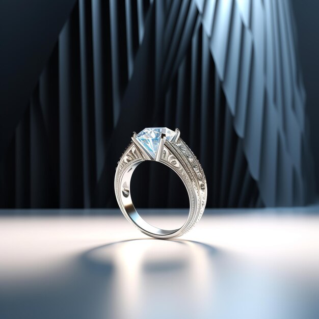 diamond ring on a background