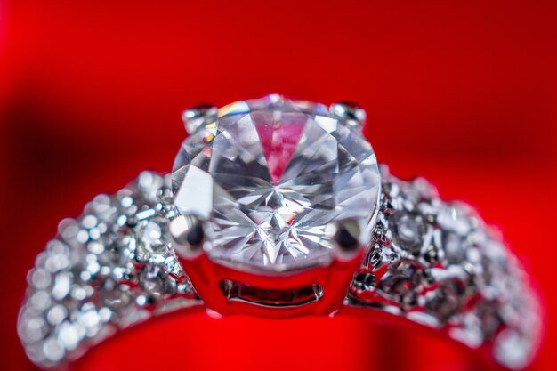 Diamond ring close up