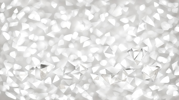 Photo diamond shaped confetti pieces with focus blur background wallpaper