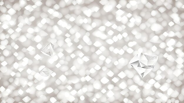 Photo diamond shaped confetti pieces with focus blur background wallpaper