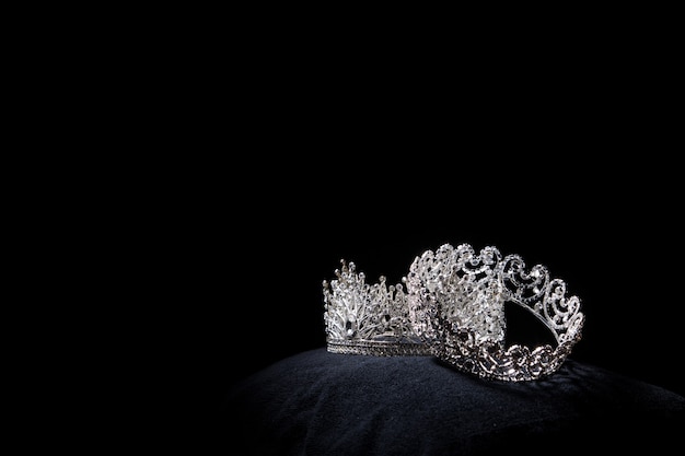 Diamond Silver Crown for Miss Pageant Beauty Contest