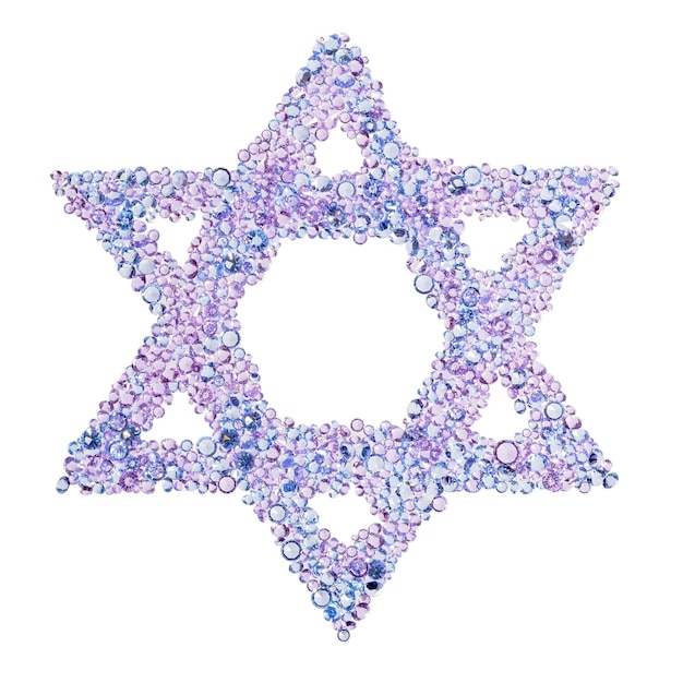 A diamond Star of David