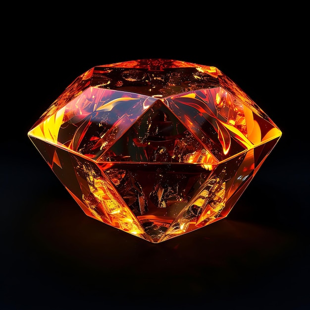 a diamond that is on a black background