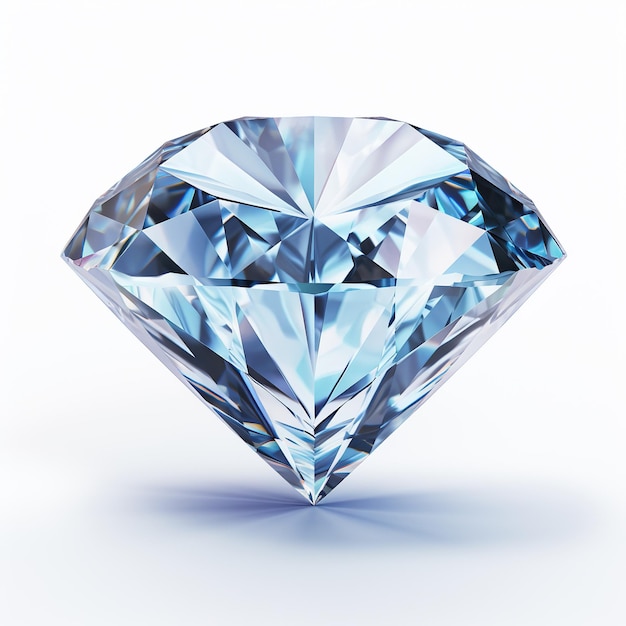 Premium AI Image | Diamond on white background