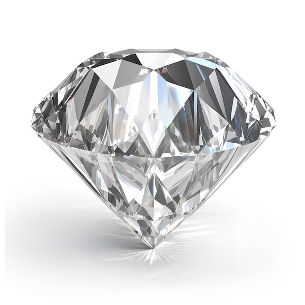 diamond on white background