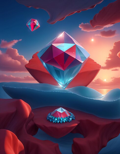 The Diamonds at Sunset