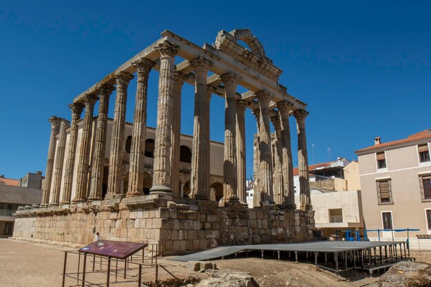 Diana's temple in merida spain