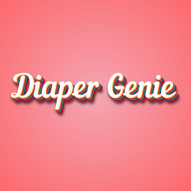 Diaper Genie Text Effect Photo Image Cool