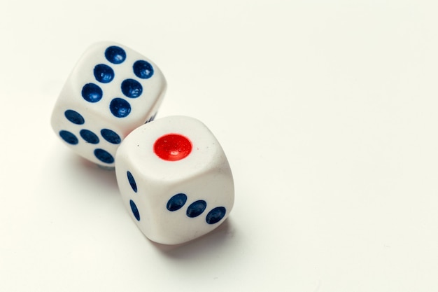 dice isolated on white background