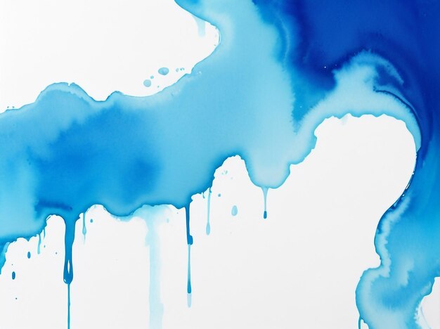 Foto diepblauwe aquarelverfachtergrond een meesterwerk met kleurovergang