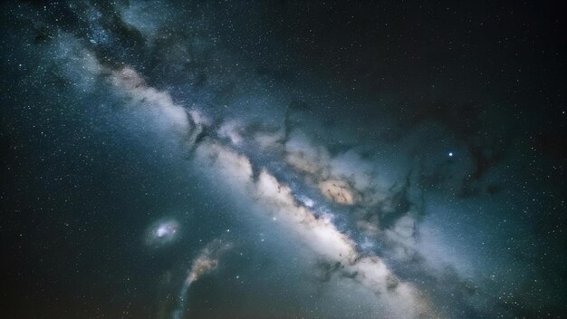 Diepe ruimte met de Melkweg en sterren als achtergrond