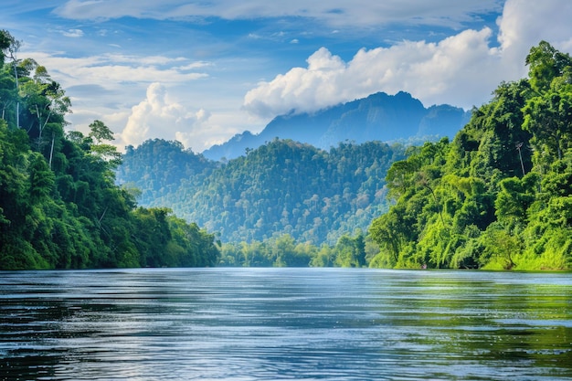 Diepe tropische jungles van Zuidoost-Azië in augustus