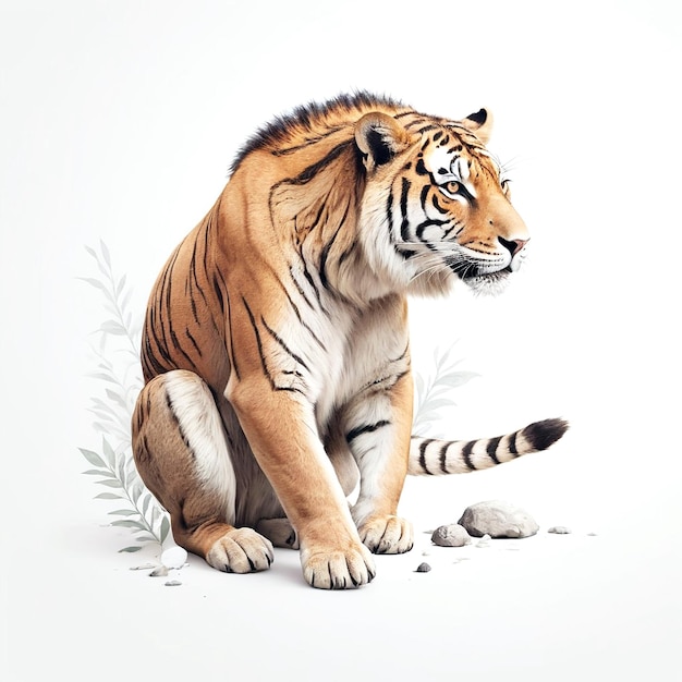 Dierenillustraties met witte achtergrond