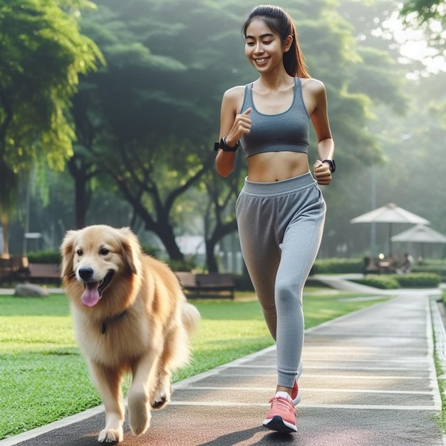 dierenpark leuk golden retriever schattig gelukkig hond meisje levensstijl natuur zomer vrouw