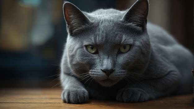 Dierfoto Russische blauwe kat