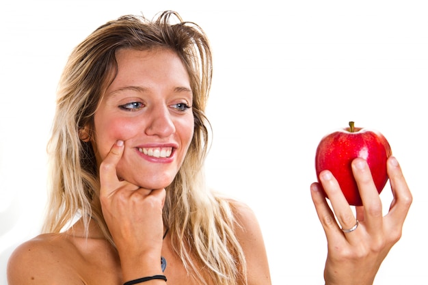 Dieta donna con mela rossa