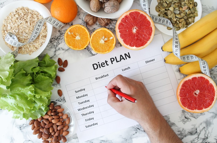 Photo dieting and healthy eating plan