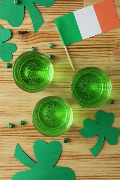 StPatricksDayの上面図用のさまざまなアクセサリ