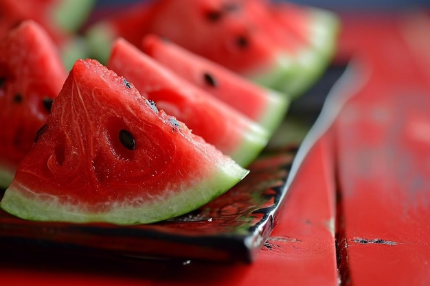 Different angles of watermelon fruit