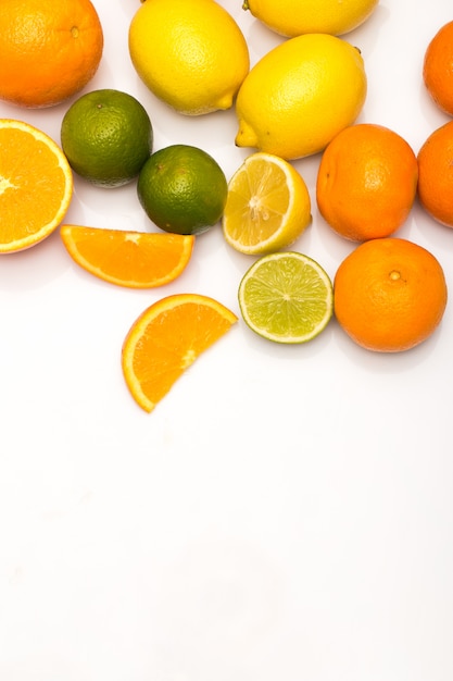 Different citrus fruits