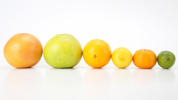 Different citrus fruits