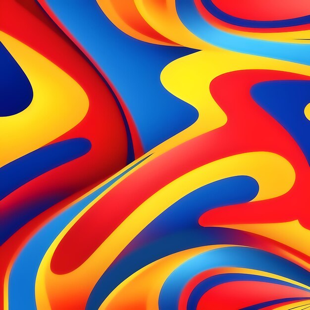 Different color random swirl pattern abstract background