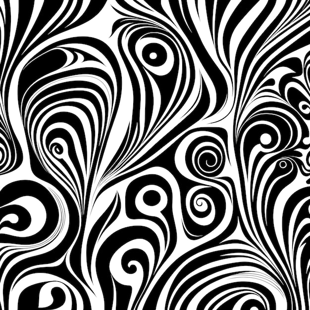 Photo different color random swirl pattern abstract background