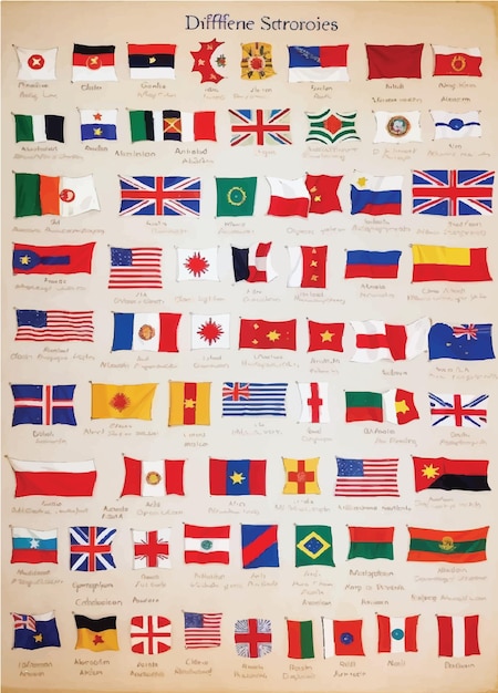 different countries flags