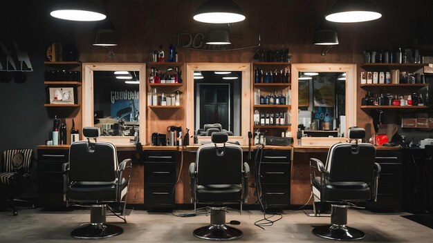 Different equipment in barber shop