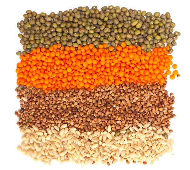 Different kinds of grain