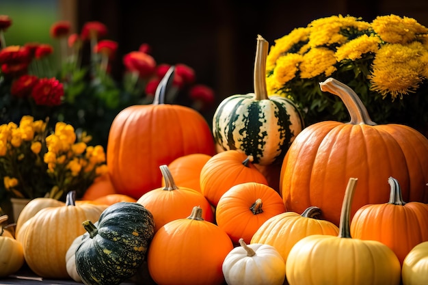 Different kins of pumpkins