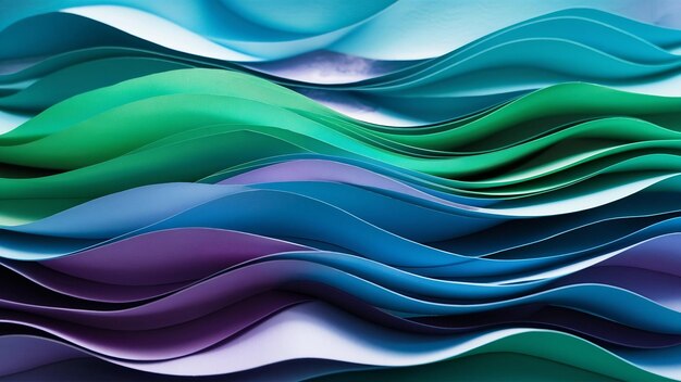 Different layers of abstract paper waves