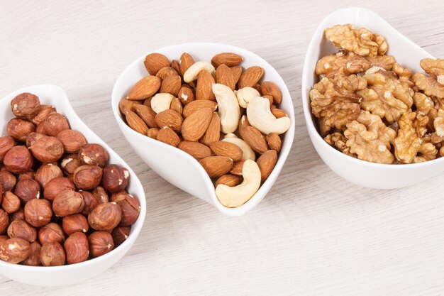 Different nuts and almonds as source vitamins and minerals