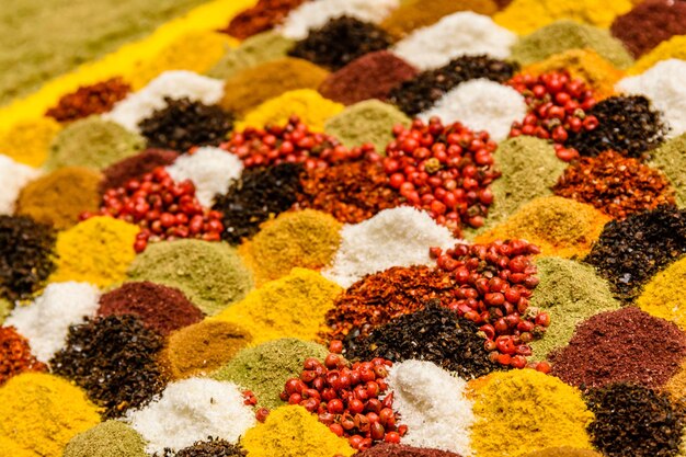 Different seasonings for sale at the turkish bazaar