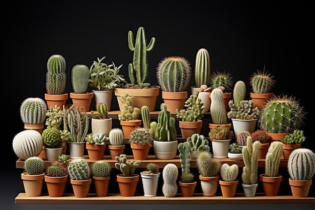 Different types of cactus plants