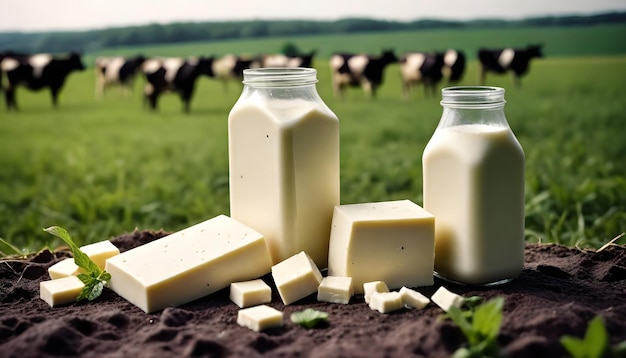 Различные виды молочных продуктов