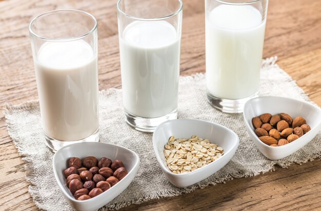 Different types of milk