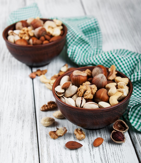 Different types of nuts